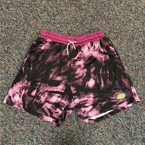 Slunks Purple Tie-Dye Athletic Shorts